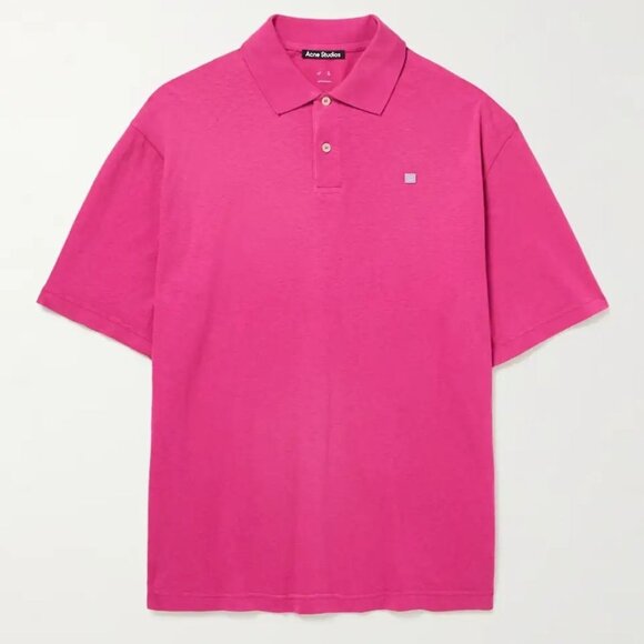 BNWT SS22 ACNE STUDIOS FACE MOTIF POLO SHIRT M - Picture 13 of 13